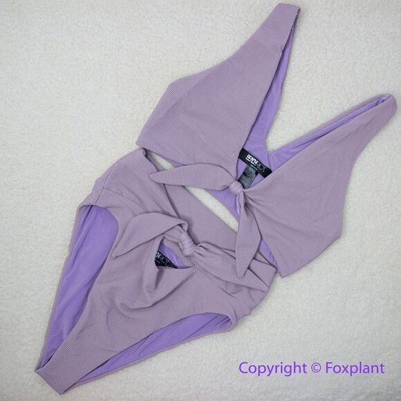 New! Set! Beach Riot Free People Rib Dallas Emma bikini bottom lavender, size S - Picture 2 of 12